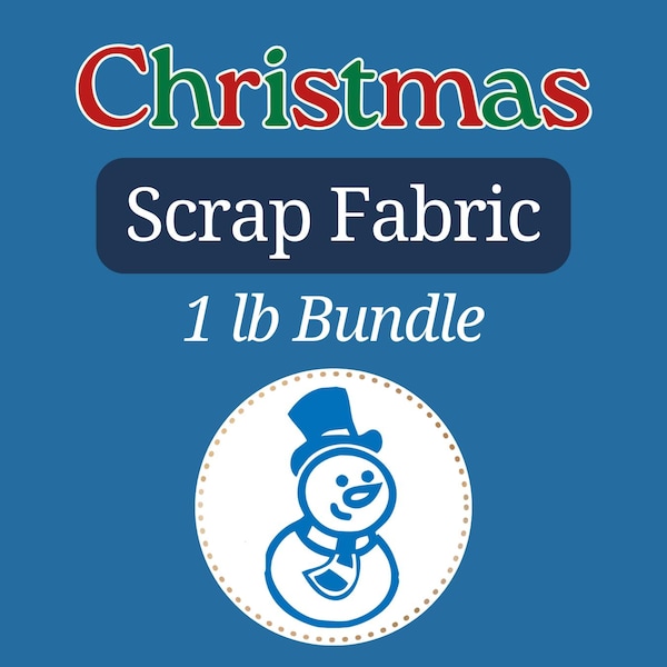 Christmas Scrap Fabric Bundle, Remnant Bundle, Fabric Grab Bag, Scrap Fabrics, Scrappy Quilt Fabric, craft fabric, Stash builder
