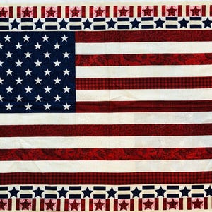 Stoffenpaneel Amerikaanse vlag, 100% katoen, naaistof, quilten, Joann Fabrics