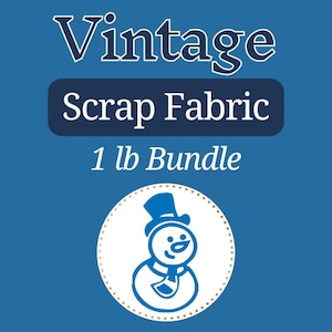 Vintage Stoffrest-Bündel, Reste-Bündel, Stoff-Grab-Tasche, Vintage-Stoffe, Scrappy Quilt-Stoff, Bastel-Stoff