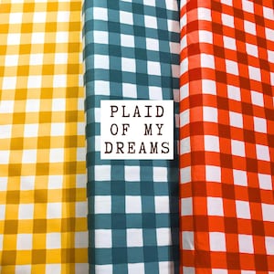 Art Gallery Fabrics, Plaid of my Dreams Collection, 100% Cotton Fabric, sewing fabric, quilting, plaid fabric, fall plaid, small plaid