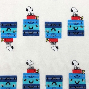 Licensed Peanuts Fabric, 100% Cotton, Snoopy Set Sail, quilting fabric, Sewing, Springs Creative, Snoopy, Woodstock, travel fabric