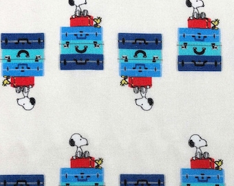 Licensed Peanuts Fabric, 100% Cotton, Snoopy Set Sail, quilting fabric, Sewing, Springs Creative, Snoopy, Woodstock, travel fabric