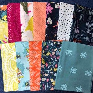 12 Piece FQ Bundle Pollinate Collection by Art Gallery Fabrics, 100% Cotton, sewing, quilting, floral fabric, Jessica Swift, Fat Quarter