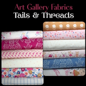 Tails & Threads Fabric Collection by Art Gallery Fabrics, 100% Cotton, sewing, quilting, fabric for kids, mouse fabric, fairy tale fabric