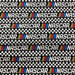 Licensed NASCAR Fabric,  100% Cotton Fabric, Sewing, checkered flag, NASCAR racing fabric, fabric for boys, fabric for men, Camelot
