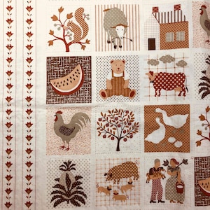 Country Classics Prairie Fabric by Ameritex, 100% Cotton, quilting, Sewing, Vintage fabric, OOP fabric