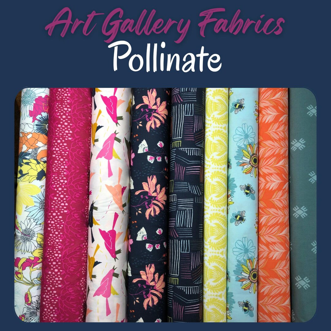 Pollinate Fabric Collection by Art Gallery Fabrics, 100% Cotton, Sewing ...