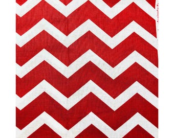 Large Red Chevron Fabric, 100%Cotton Fabric,  Sewing, quilting, geometric design fabric, Joann Fabrics