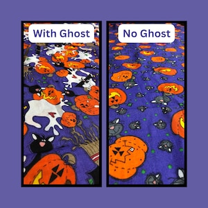 Coordinating Purple Halloween Fabric, 100% Cotton Fabric, Sewing, quilting fabric, craft fabric, pumpkin, ghost, witch, black cat, bat