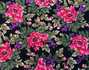 Watercolor Inspirations Fabric, 100% Cotton, quilting fabric, Sewing, red rose fabric, SSI Fabrics, pink rose