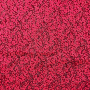 Beautiful Red Blender Fabric, sewing fabric, quilting, fabric by the half yard, 100% Cotton, red leaf fabric