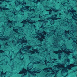 Beautiful Teal Leaves Fabric, 100%Cotton,  Sewing, quilting fabric, fabric by the yard, botanical fabric, decor fabric