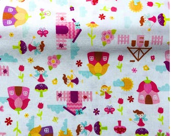 Riley Blake Fairy Garden, 100% Cotton, Sewing, quilting, C7720, Lori Whitlock, fabric for girls