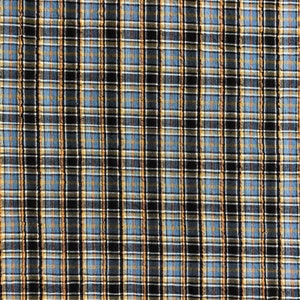 Textured Plaid Fabric, Sewing fabric, Plaid Seersucker, apparel fabric, discounted fabric, sale fabric