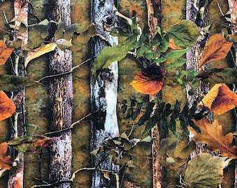 Tissu camouflage, 100 % coton, tissu à coudre, courtepointe, tissu de chasse, tissu d'arbre, tissu de camouflage