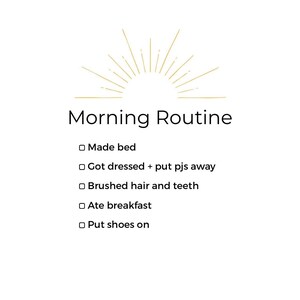 Morning Routine for Kids