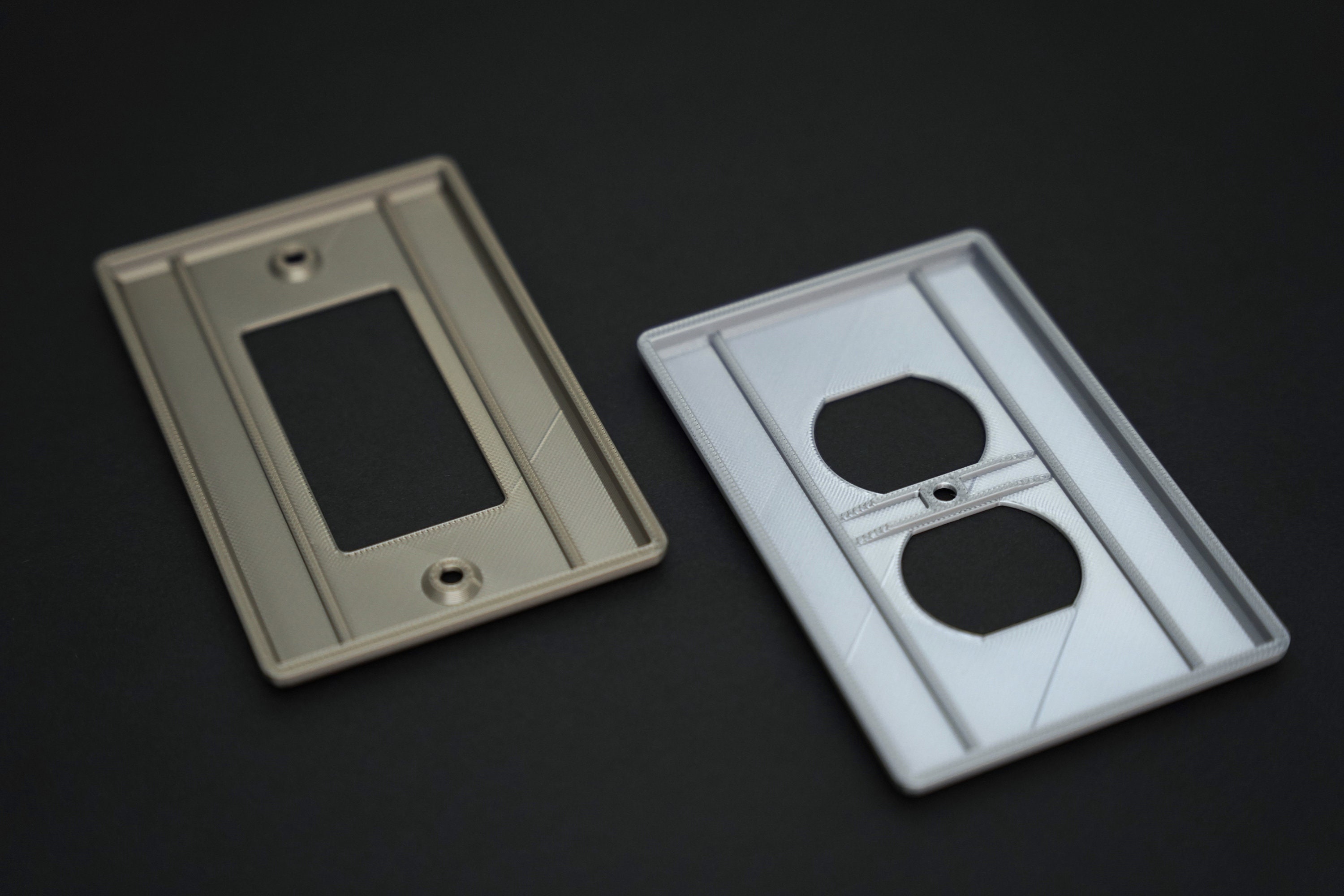 Light Switch Plates Covers Outlet Rocker Toggle Geometric Etsy