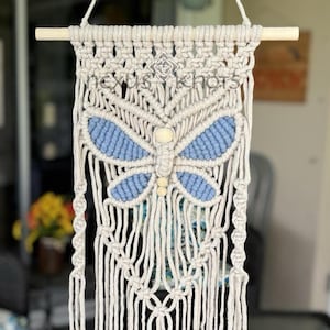 Macrame Wall &#39;Butterfly&#39; Tapestry, Wall hanging, Unique Gift, Housewarming, Boho Décor, Home Gifts, Eclectic Décor, Bohemian, Christmas gift