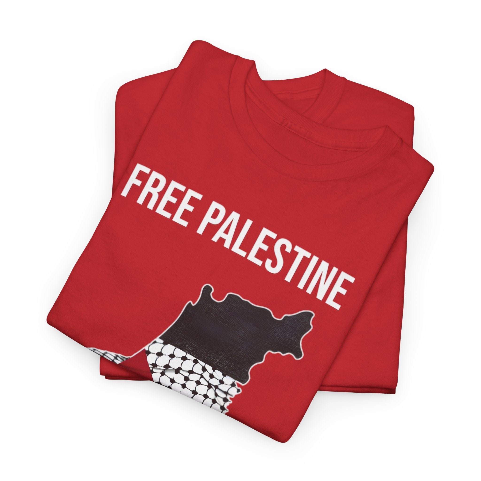 Palestine Flag Keffiyeh Pattern Men's T-Shirt, Sustainably Made & Ethically Produced main image 1