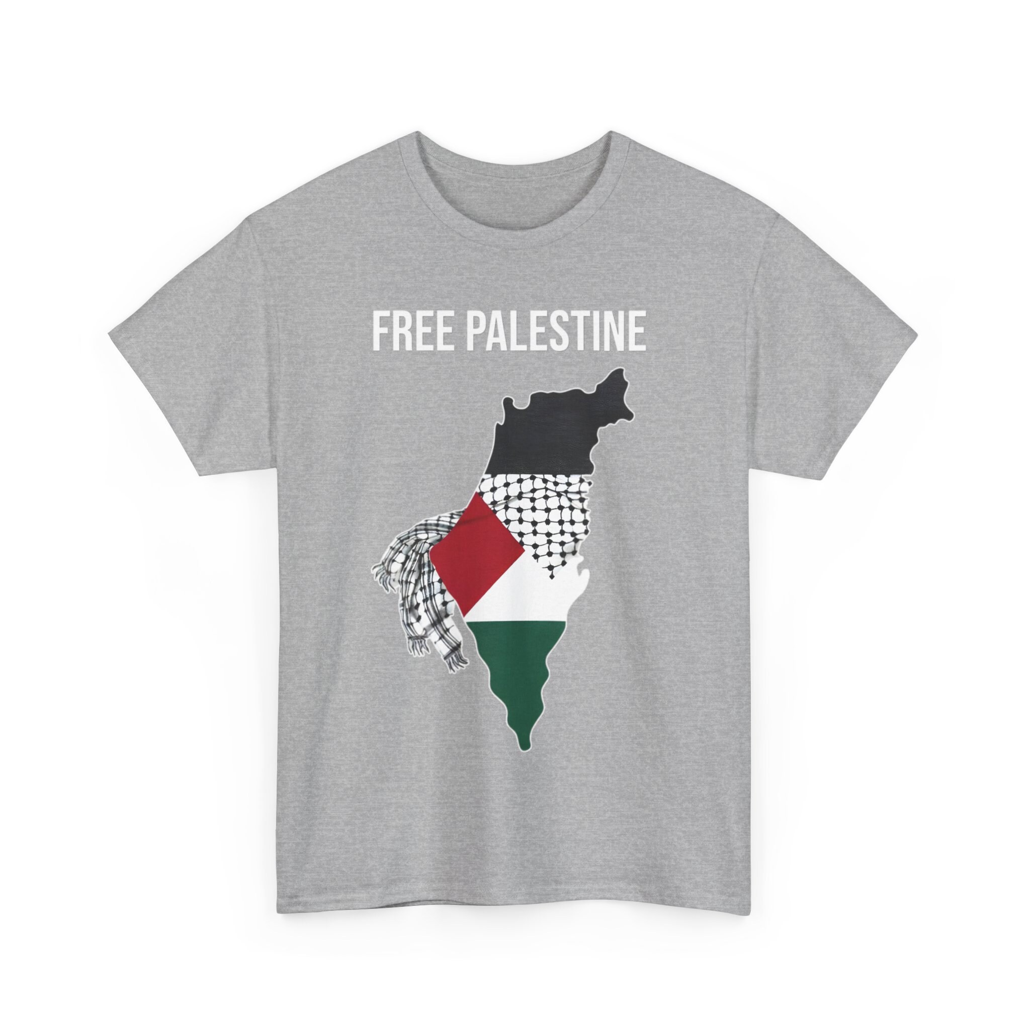 Palestine Flag Keffiyeh Pattern Men's T-Shirt, Sustainably Made & Ethically Produced