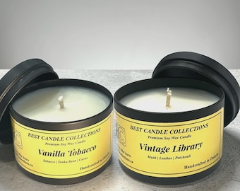 Custom 2-Pack Soy Candle Bundle | Choose Your Scents | 4oz Hand Poured Candles