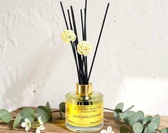 Eucalyptus Lavender Reed Diffuser | Vegan Home Fragrance | Long-Lasting Aromatherapy Scent, 118ml