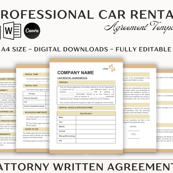 Turo Spreadsheet Etsy