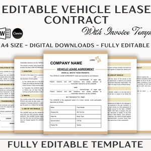 Vehicle Agreement, Car Rental Agreement, Legal Documents, Rental Agreement, Service Invoice, Car Rental Template, Vehicle Contract, Bill of Sale, Vehicle Lease, Rental Car Contract, Turo Spreadsheet, Landlord Forms, Canva Pro