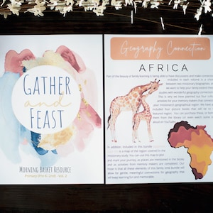 Gather & Feast Vol. 2, Curriculum, Morgenmenü, Grundschule, Charlotte Mason, Bildung, Homeschool, Morgenkorb, Familienzeit, Teezeit