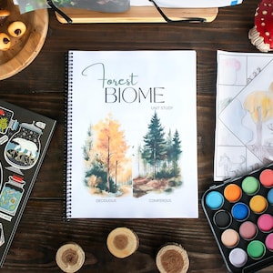 Forest Biome | unit study, curriculum, elementary, Charlotte Mason, education, homeschool, science, geography, hands on, survival skills