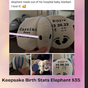 Newborn Keepsake from Hospital Blanket