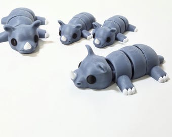 3D Printed Articulating Rhinoceros
