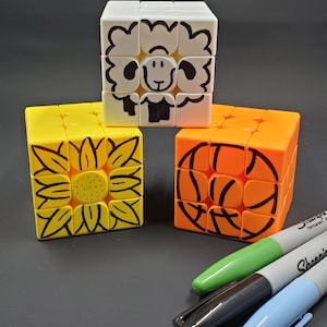 Solid color rubik&#39;s cube - design your own, drawing art craft