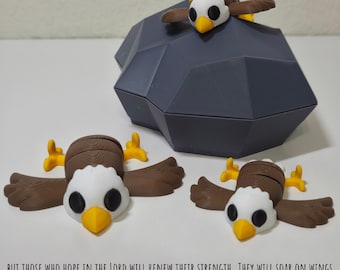 3D Printed Articulating Bald Eagle