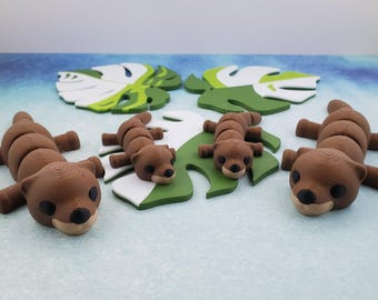 3D Printed Articulating Otter Fidget Toy