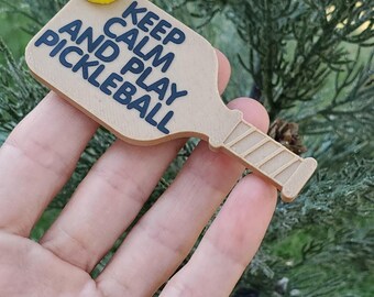 Adorno de Pickleball impreso en 3D