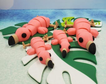 3D Printed Articulating Flamingo Fidget Toy