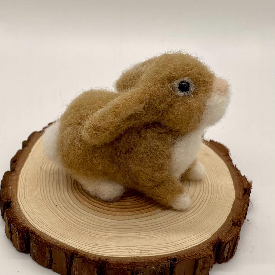 Needle Felted Tan Bunny Rabbit - Etsy