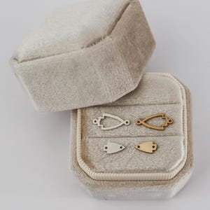 925 Sterling Silver, 14k Gold Filled Arrowhead Connector