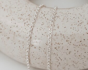 14k Gold Filled/Sterling Silver Double Cable Chain by the Foot