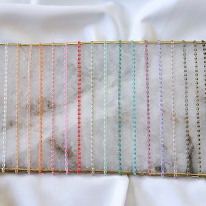 Plated Enamel Chain by the Foot