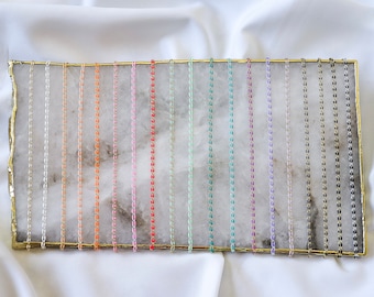 Plated Enamel Chain by the Foot