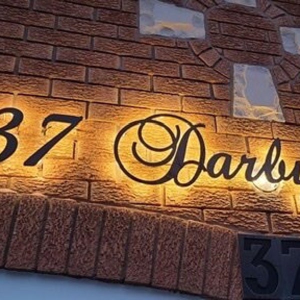 Illuminated House Address Signs