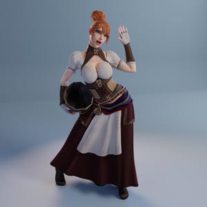 NSFW SFW - Greta nsfw stl figure Statue Figure 3d printer 3d paint 3d model stl files Digital print file Adult STL