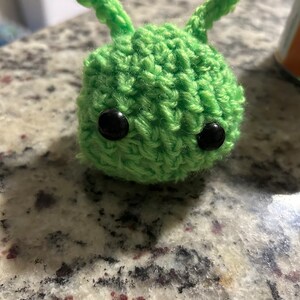 Crochet alien head plushie