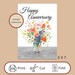 Printable Anniversary Card Happy Anniversary Card Digital Greeting Card ...
