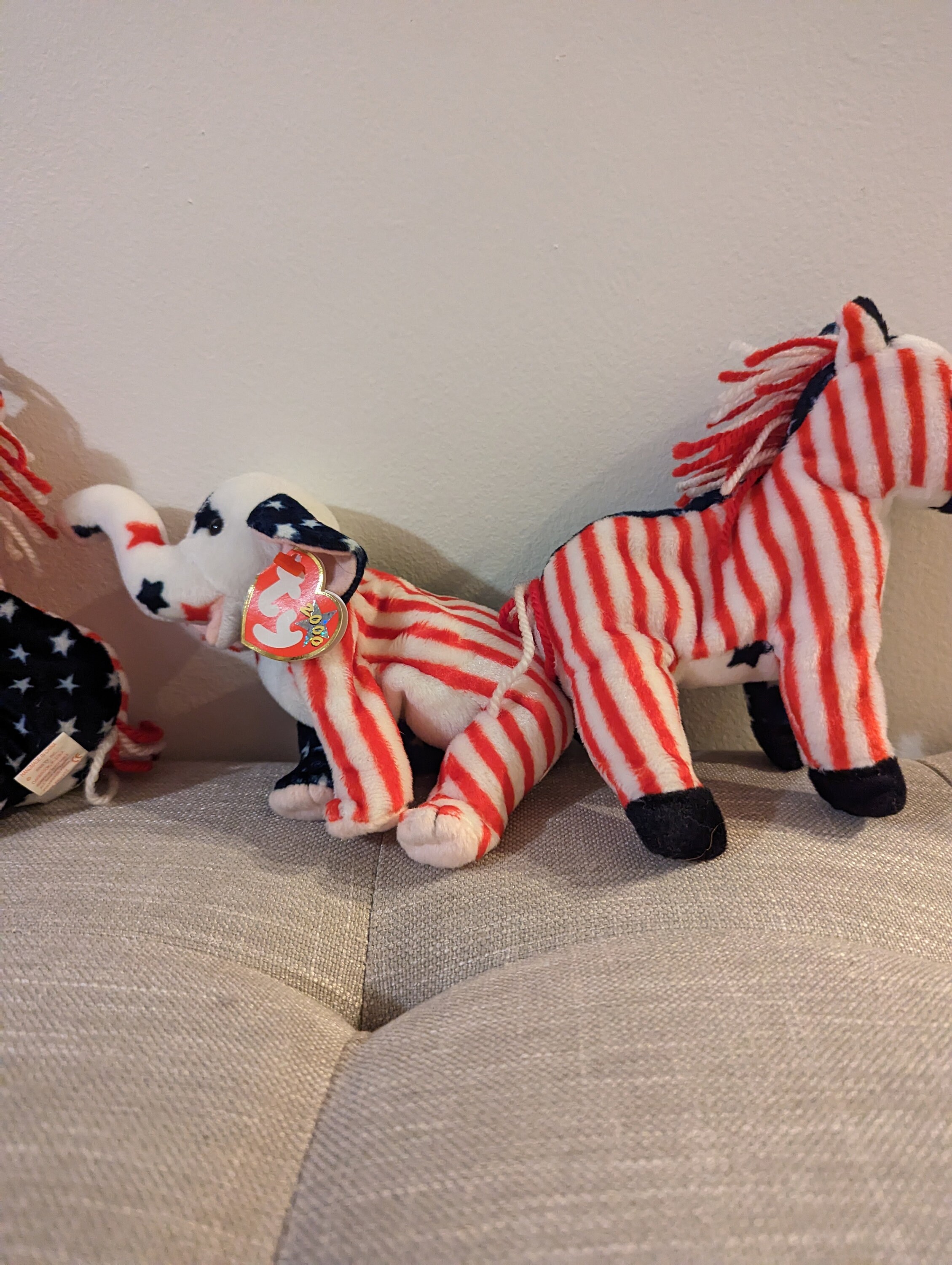 Rare Lefty and Righty TY Beanie Babies Etsy