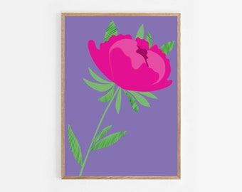 Pink Flower Boho Style Optional Thank You – Editable Printable Poster and Card