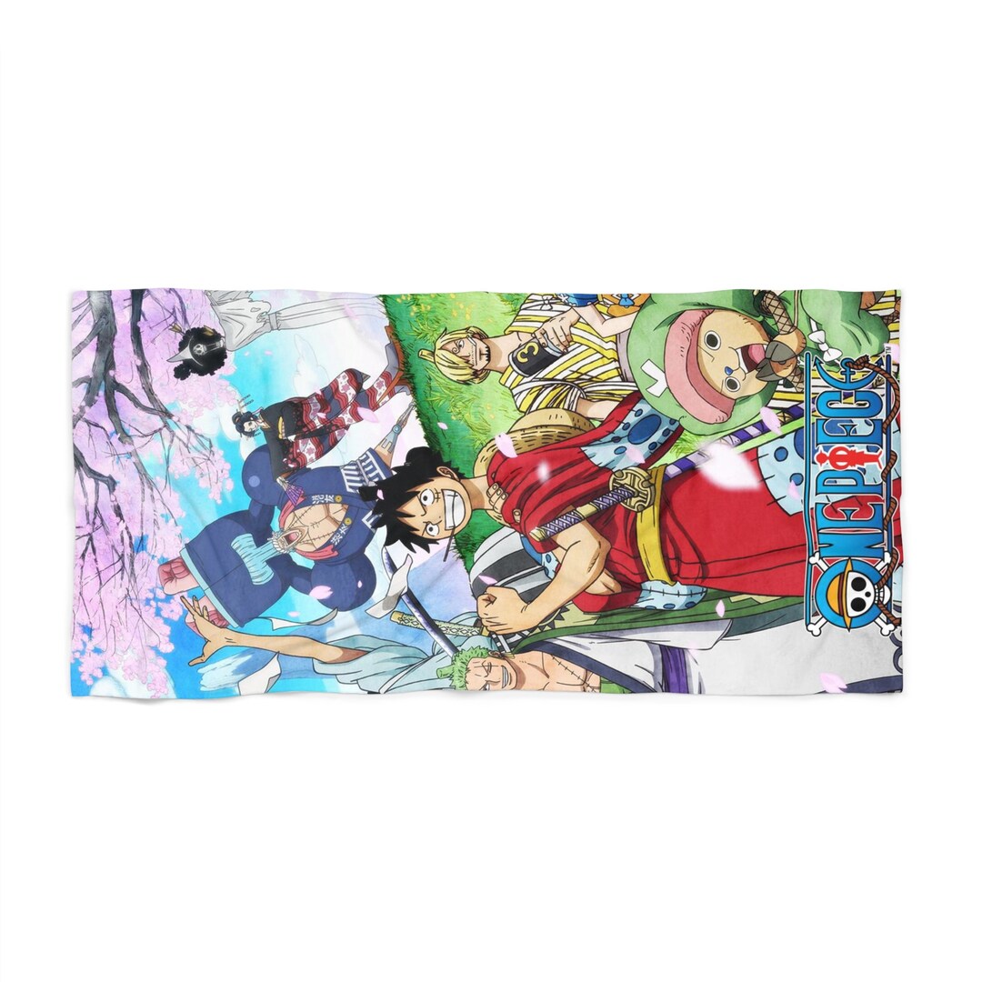 One Piece Anime Beach Towel - Etsy