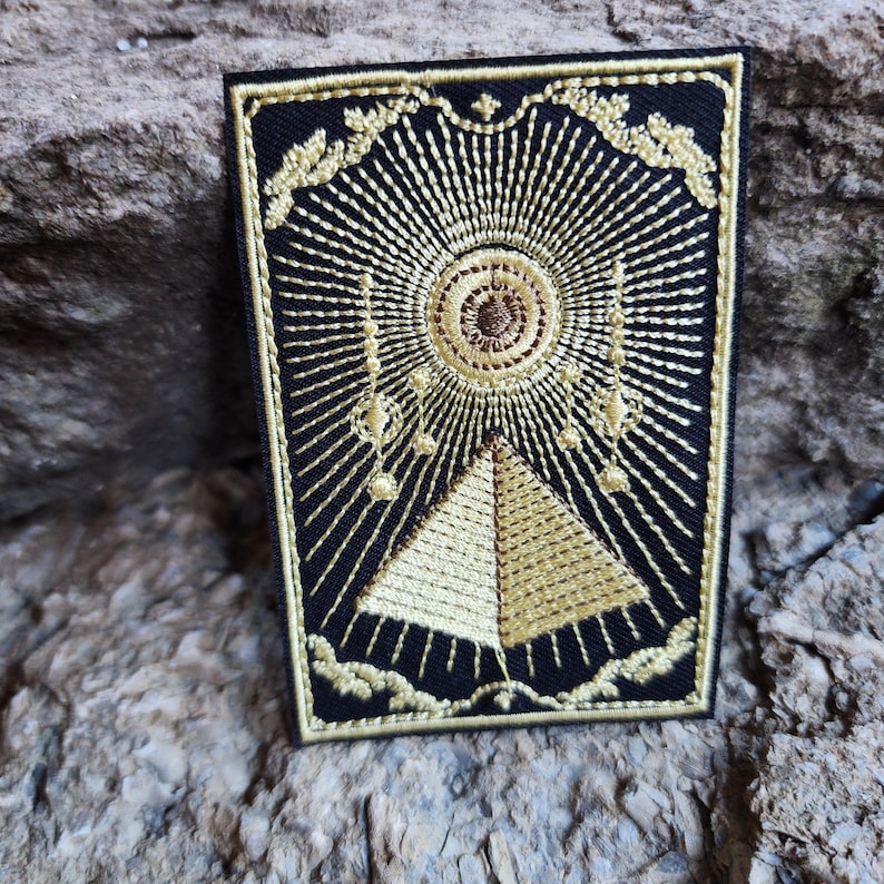 Gold Tarot Card Patches Embroidered - Iron-on for Your Backpack, Purse ...